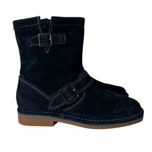 Hush Puppies Aydin Catelyn Black Leather Boots Size 6